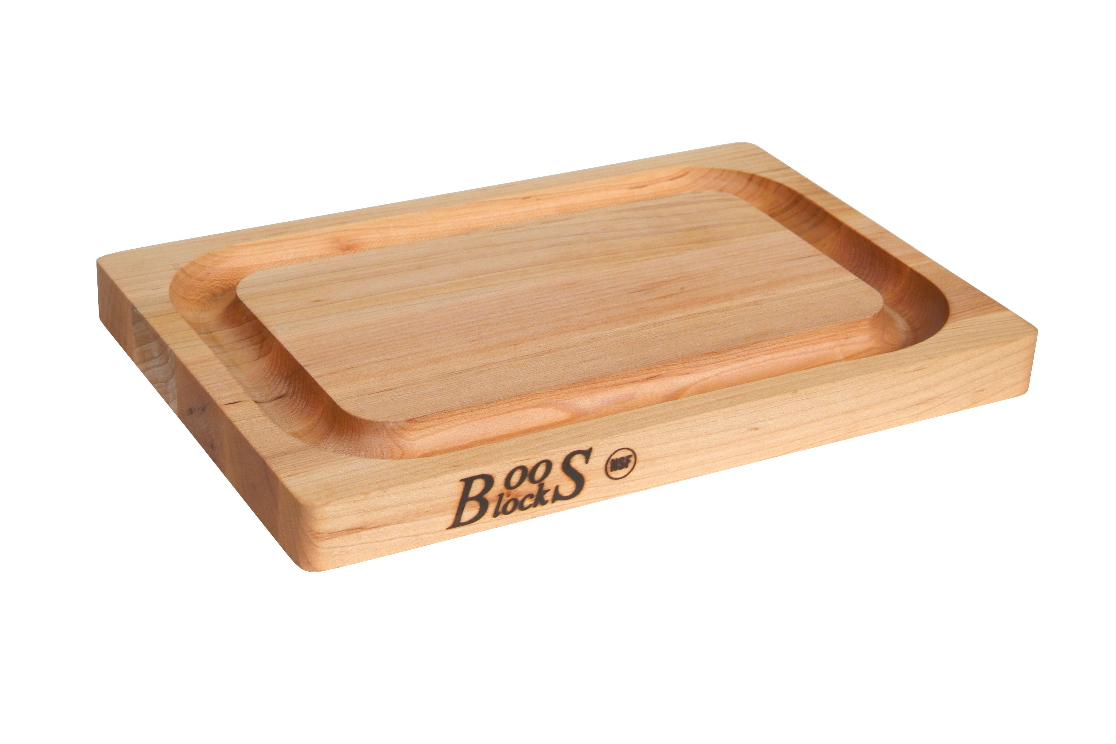 Boos Blocks Pro Chef-Lite Schneidebrett 31x20x2,5 cm mit Saftrille - Ahornholz