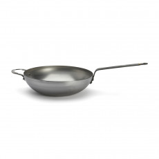 de Buyer Mineral B New Wok 32 cm - Eisen mit Bandstahlgriff