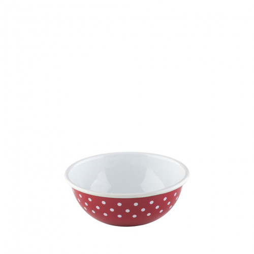 Riess Country Red Polka Dot Bowl 14 cm / 0.47 L - Enamel