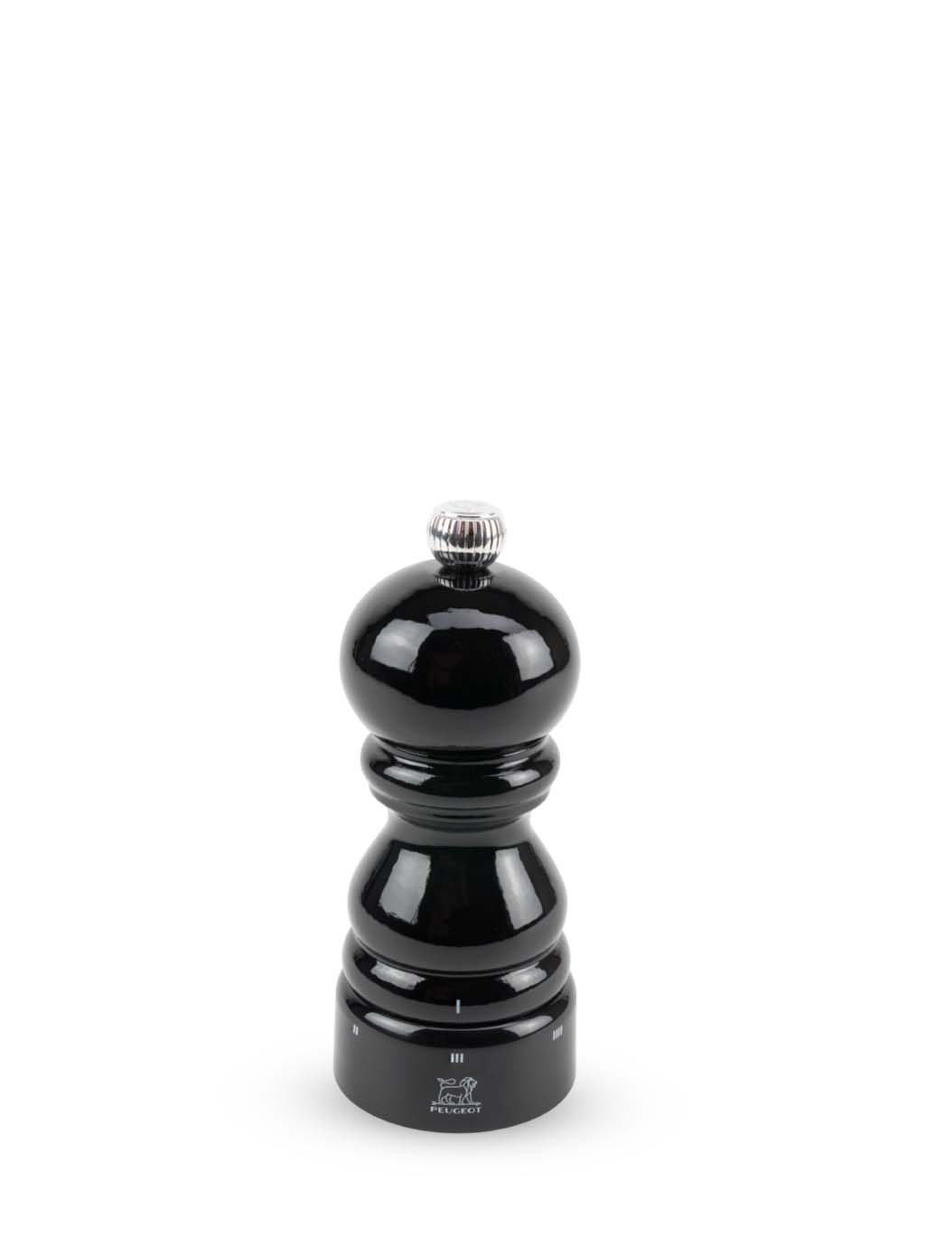 Peugeot Paris U`Select Salzmühle 12 cm Buchenholz schwarz lackiert - Stahlmahlwerk